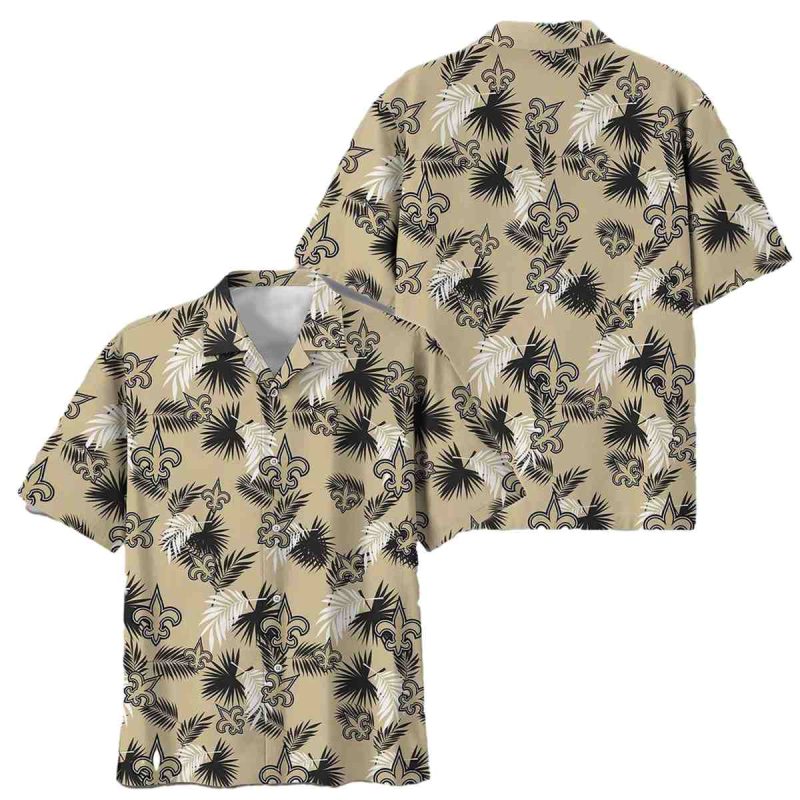 New Orleans Saints Logo Tropical Vibes Hawaiian Shirt 1