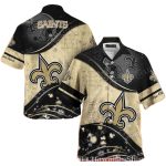 New Orleans Saints Lovely Logo Starry Night Hawaiian Shirt