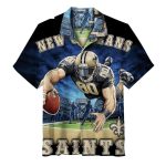 New Orleans Saints Mascot Football Action Hawaiian Shirt