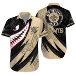 New Orleans Saints Menacing Shark Hawaiian Shirt