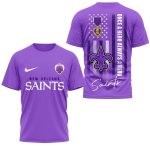 New Orleans Saints National Purple Heart Day 3D AOP T Shirt