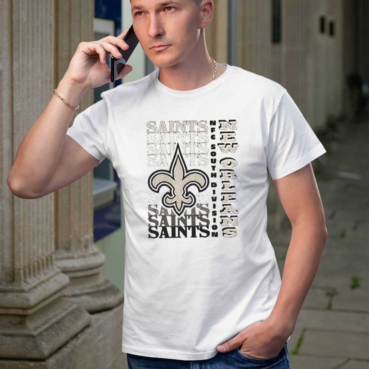 New-Orleans-Saints-Nfc-South-Division-Fleur-De-Lis-Saints-Text-Pattern-T-Shirt-1_t-shirt-1_2