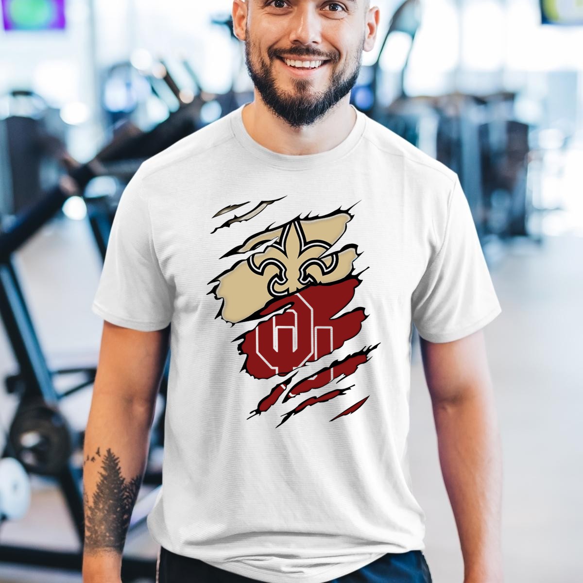New-Orleans-Saints-Oklahoma-Sooners-Torn-Logo-Fusion-T-Shirt-1_t-shirt-3_4