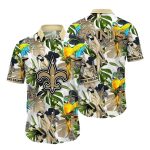 New Orleans Saints Parrot Tropical Hawaiian Shirt