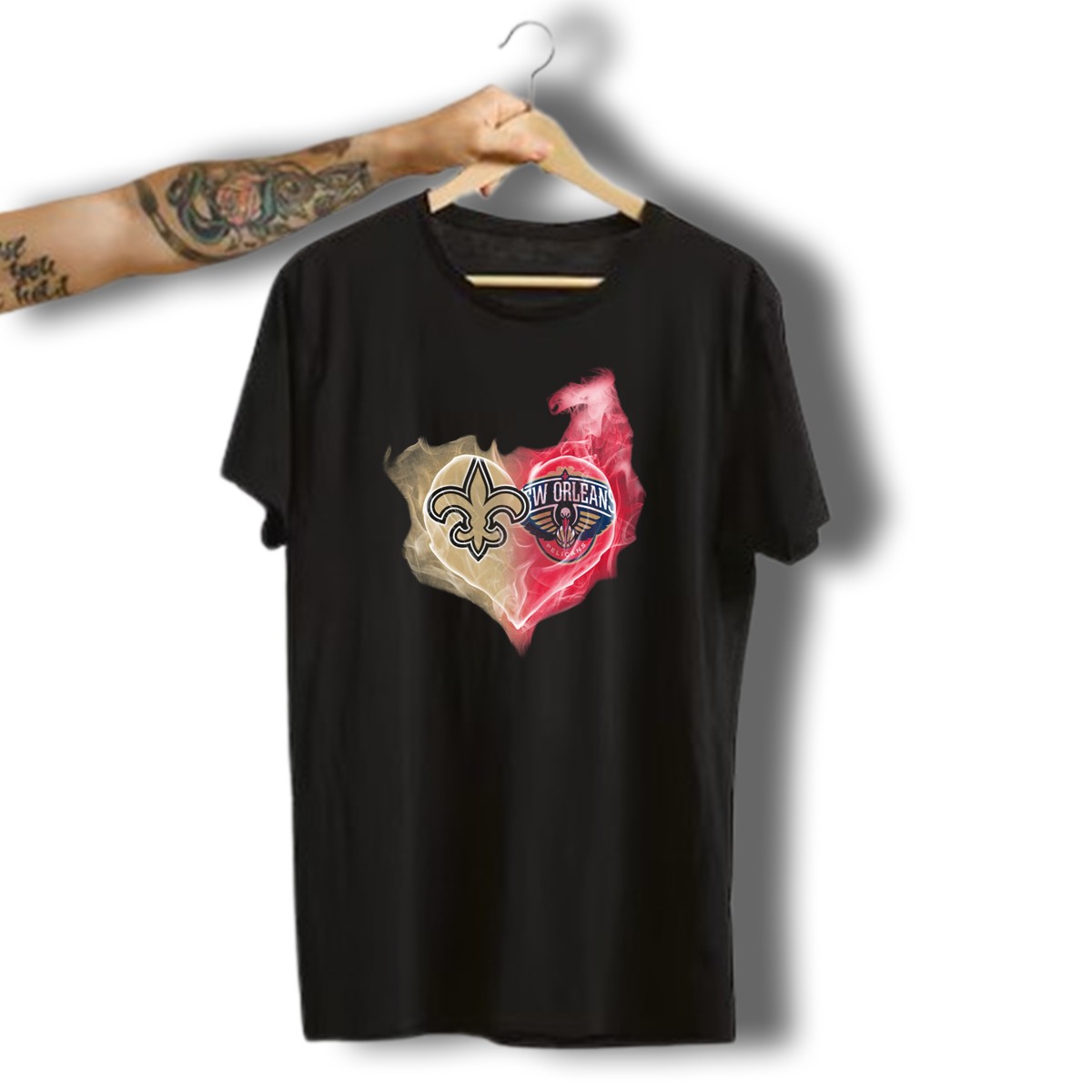 New-Orleans-Saints-Pelicans-Heart-Logo-Fusion-T-Shirt-1_t-shirt-3_4