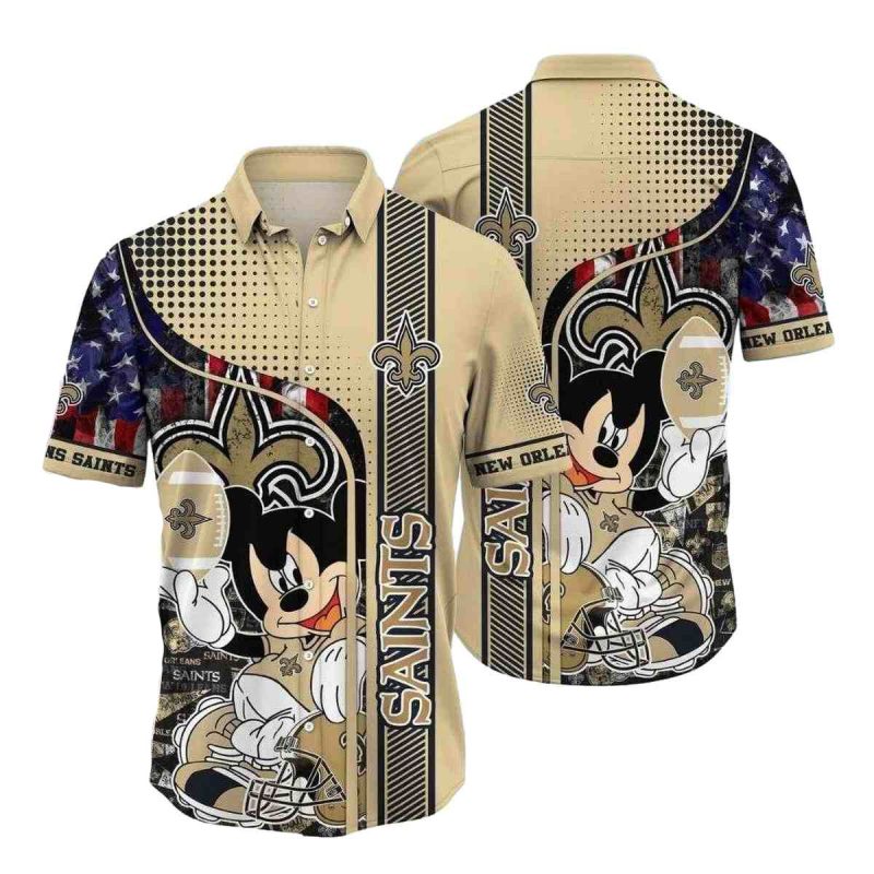New Orleans Saints Player Mickey Hawaiian Shirt 1