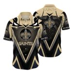New Orleans Saints Sharp Design And Tribal Accents Hawaiian Shirt