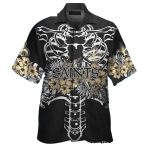 New Orleans Saints Skeleton Halloween Hawaiian Shirt