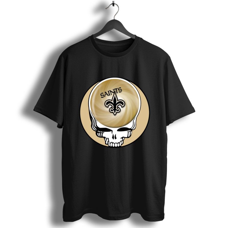 New Orleans Saints Skull Nfl Bowling Ball Shirt T Shirt 1