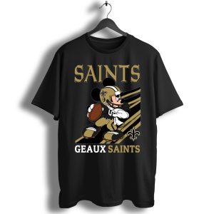 New Orleans Saints Slogan Geausaints Mickey Mouse T-Shirt