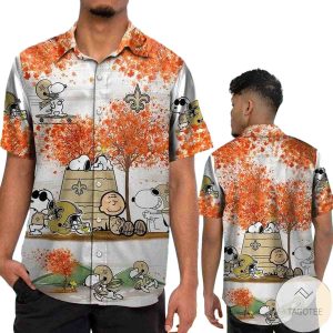 New Orleans Saints Snoopy Autumn Hawaiian Shirt