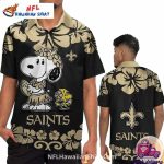 New Orleans Saints Snoopy Hula Hawaiian Shirt