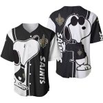 New Orleans Saints Snoopy Pilot Lover Baseball Jersey