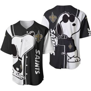 New Orleans Saints Snoopy Pilot Lover Baseball Jersey
