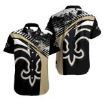 New Orleans Saints Splattered Elegance Hawaiian Shirt
