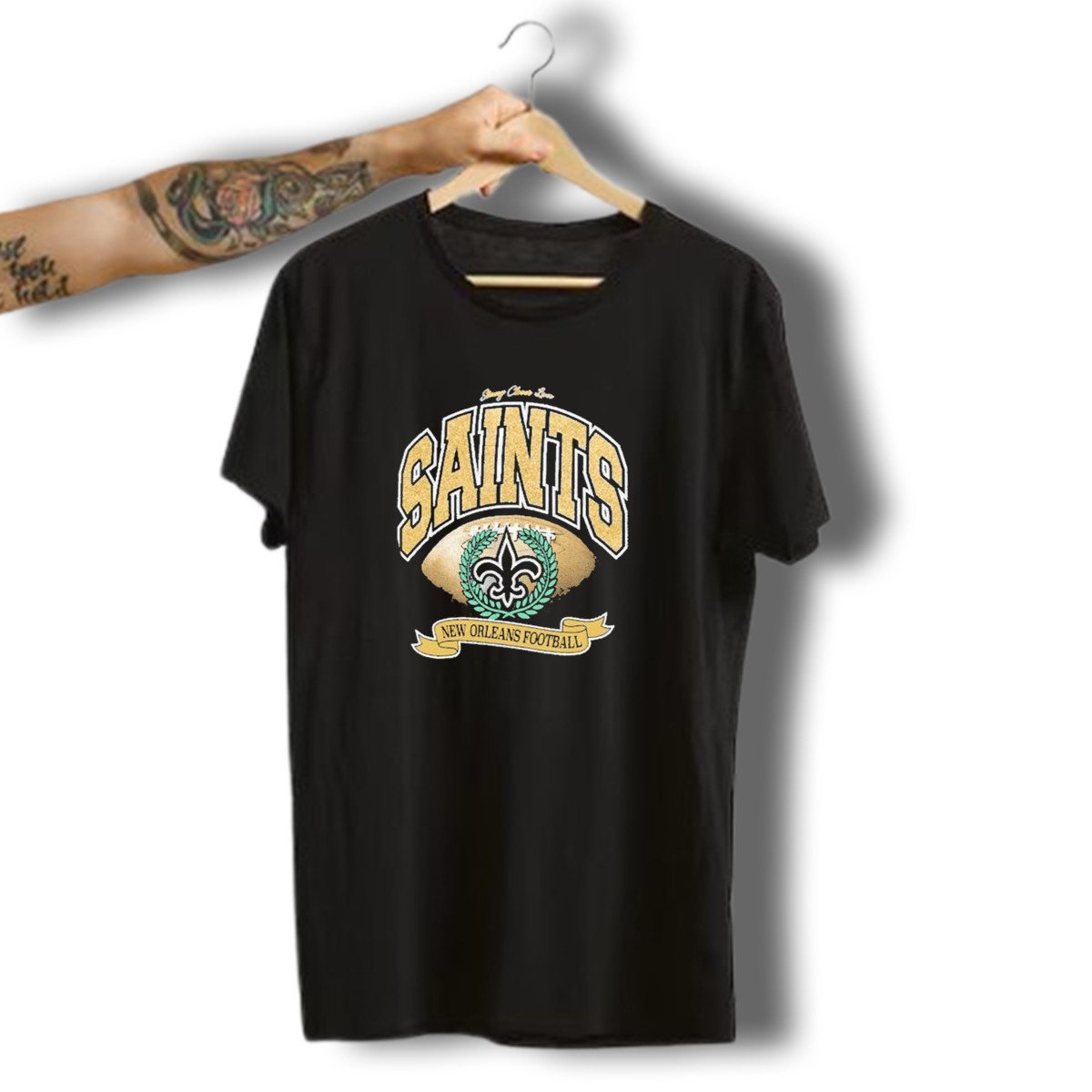 New-Orleans-Saints-Stoney-Clover-Lane-Black-Glitter-Football-Retro-Fleur-De-Lis-T-Shirt-1_t-shirt-3_4