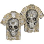 New Orleans Saints Sugar Skull Hawaiian Shirt