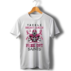 New Orleans Saints Tackle Breast Cancer Pink Out T Shirt