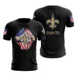 New Orleans Saints Tearing Open Logo AOP T Shirt