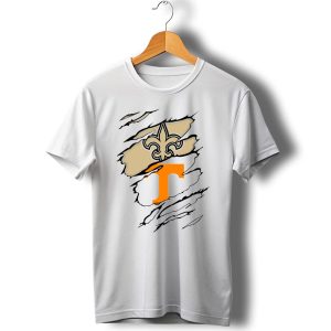 New Orleans Saints Tennessee Volunteers Fleur De Lis T T Shirt