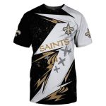 New Orleans Saints Thunder Graphic Gift For Fans AOP T Shirt