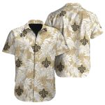New Orleans Saints Tropical Leafs Hawaiian Shirt