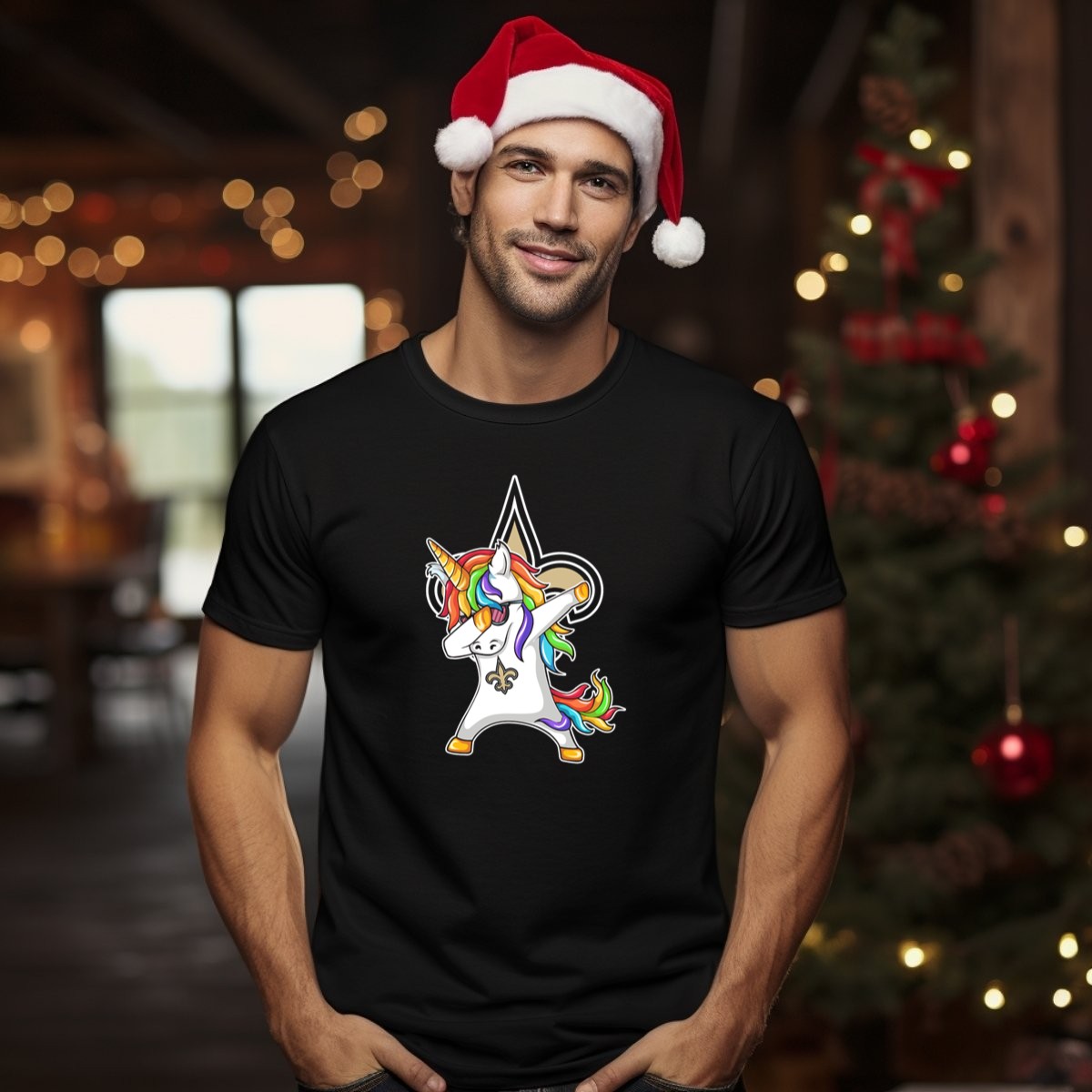 New-Orleans-Saints-Unicorn-Dabbing-Fleur-De-Lis-Rainbow-Mane-T-Shirt-1_t-shirt-1_2