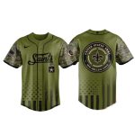 New Orleans Saints Us Army 2025 Baseball Jersey