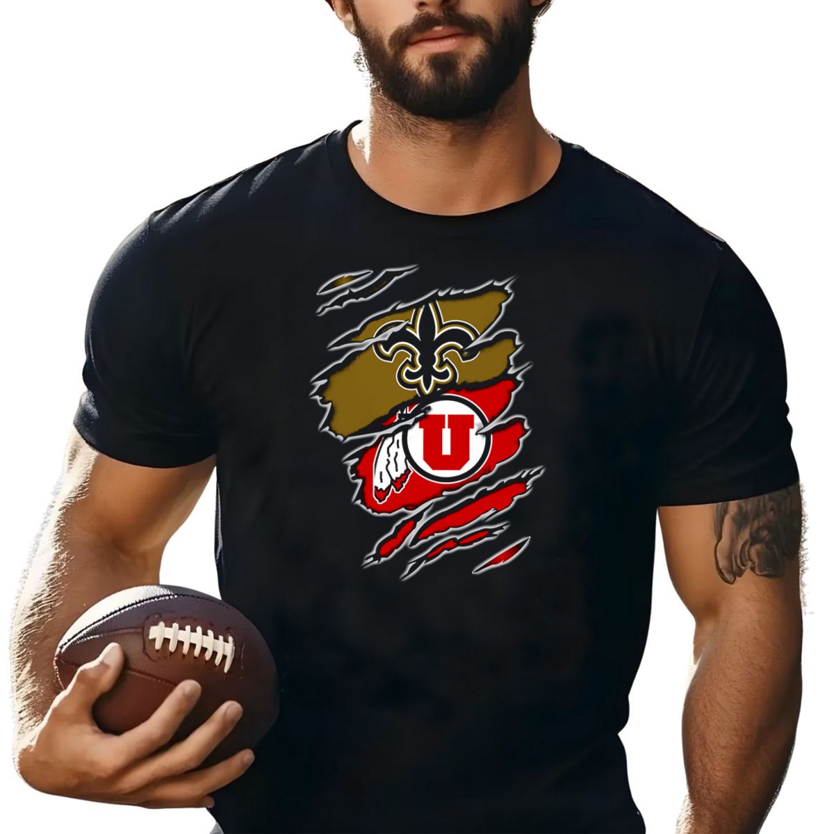 New-Orleans-Saints-Utah-Utes-Logo-Fusion-T-Shirt-1_t-shirt-4_5