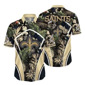 New Orleans Saints Vibrant Tropics Hawaiian Shirt