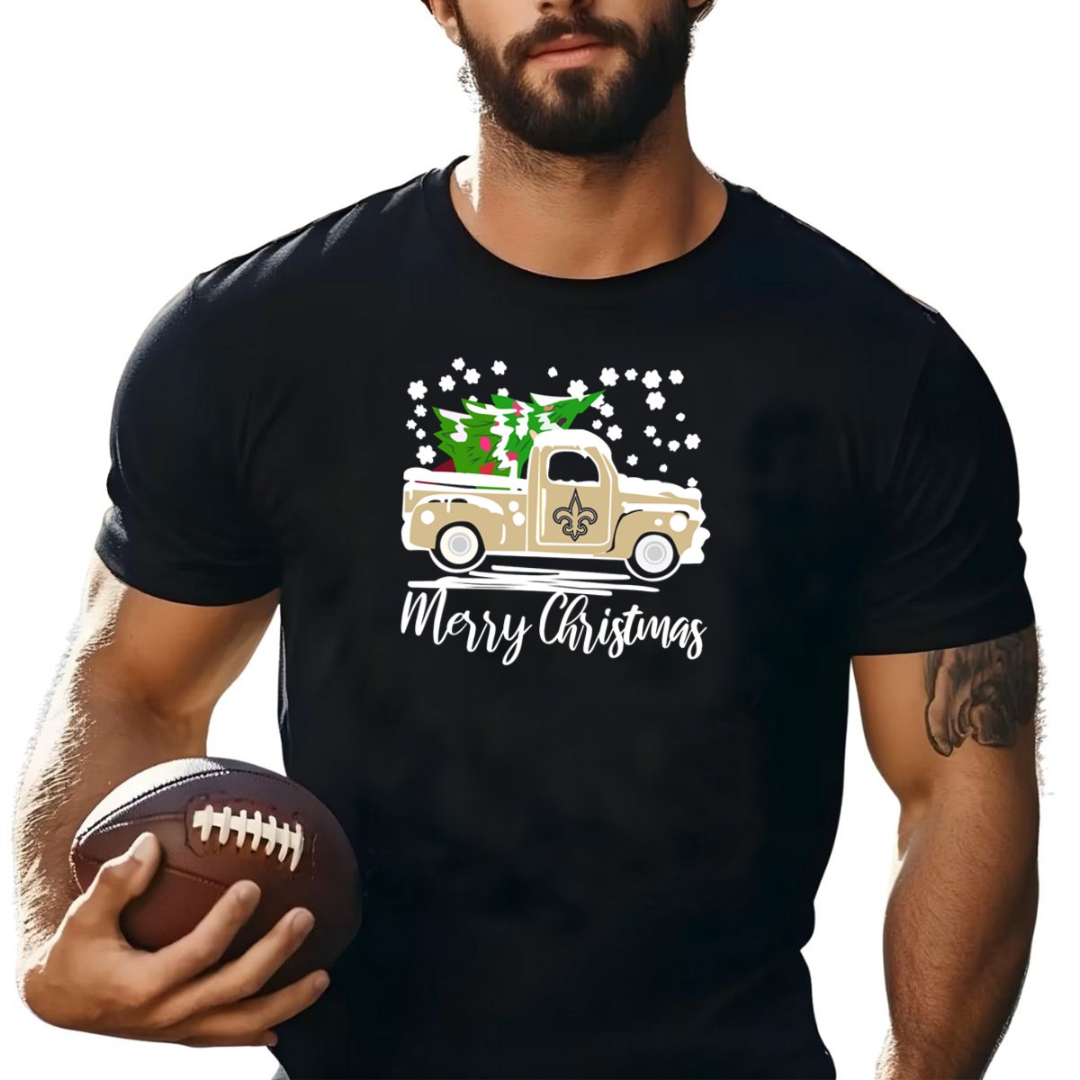 New-Orleans-Saints-Vintage-Car-Merry-Christmas-Tree-Snowflakes-T-Shirt-1_t-shirt-4_5
