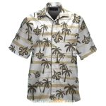 New Orleans Saints Vintage Palm And Stripes Hawaiian Shirt