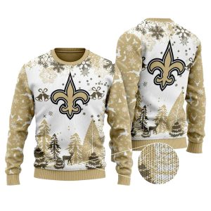 New Orleans Saints Xmax Tree Chistmas Ugly Sweater