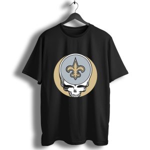 New Orleans Saints Your Face Football Fan Supporter Grateful Dead T-Shirt