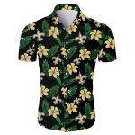 New Orleans Saints ropical Flower Summer Black Hawaiian Shirt