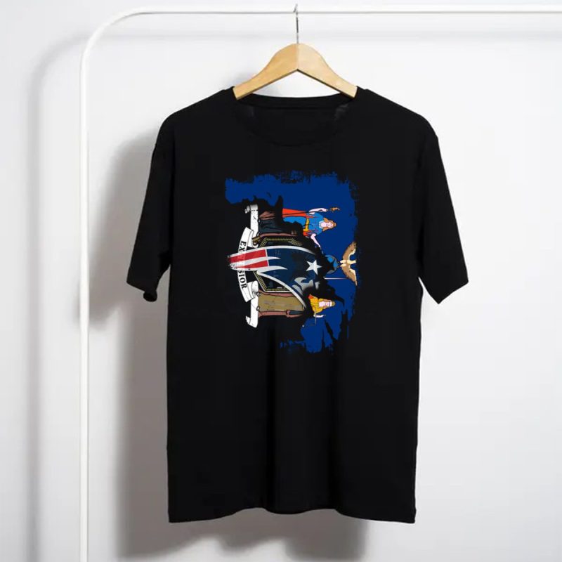 New York Excelsior New England Patriots Collaboration T Shirt T Shirt 1