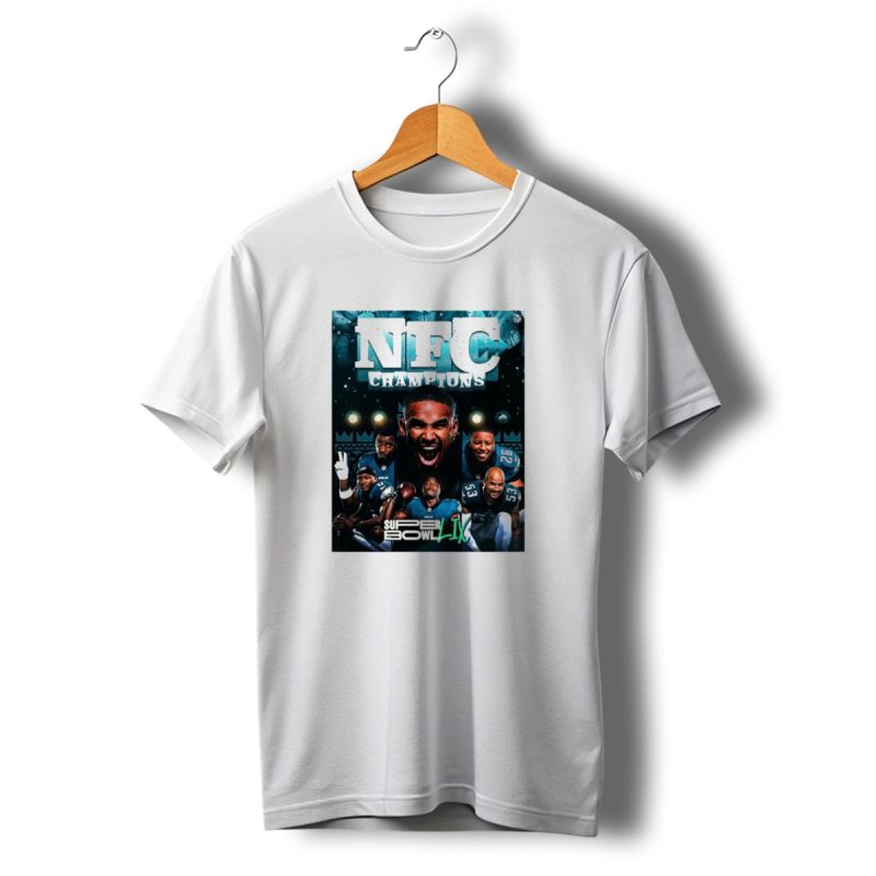 Nfc Champions Philadelphia Eagles Super Bowl Lix Victory Celebration T Shirt T Shirt 1 1