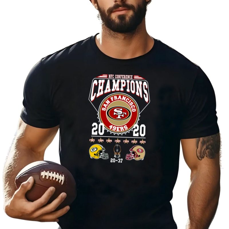 Nfc Conference Champions San Francisco 49Ers 2020 And Green Bay Packers Shirt T Shirt 1 1