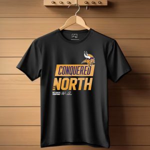 Nfc North Champions Vikings Conquered The North Nfl Playoffs T Shirt