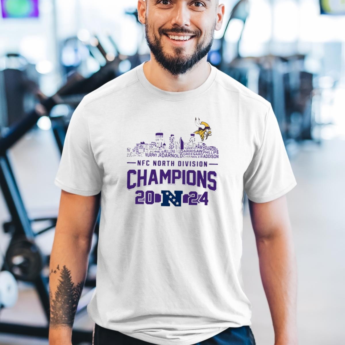 Nfc-North-Division-Champions-2024-Minnesota-Vikings-Team-Word-Cloud-T-Shirt-1_t-shirt-3_4