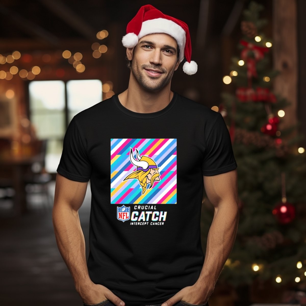 Nfl-Crucial-Catch-Intercept-Cancer-Minnesota-Vikings-2024-Multicolor-Stripes-T-Shirt-1_t-shirt-1_2