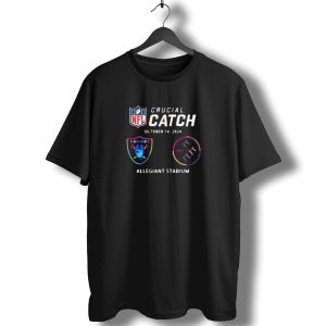 Nfl Crucial Catch Las Vegas Raiders Vs Pittsburgh Steelers Allegiant Stadium October 14 T-Shirt