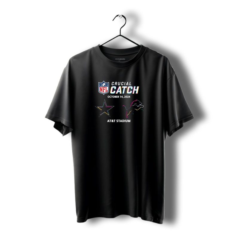 Nfl Crucial Catch October 14 2024 Att Stadium Dallas Cowboys Detroit Lions T Shirt 1 T Shirt 1 1
