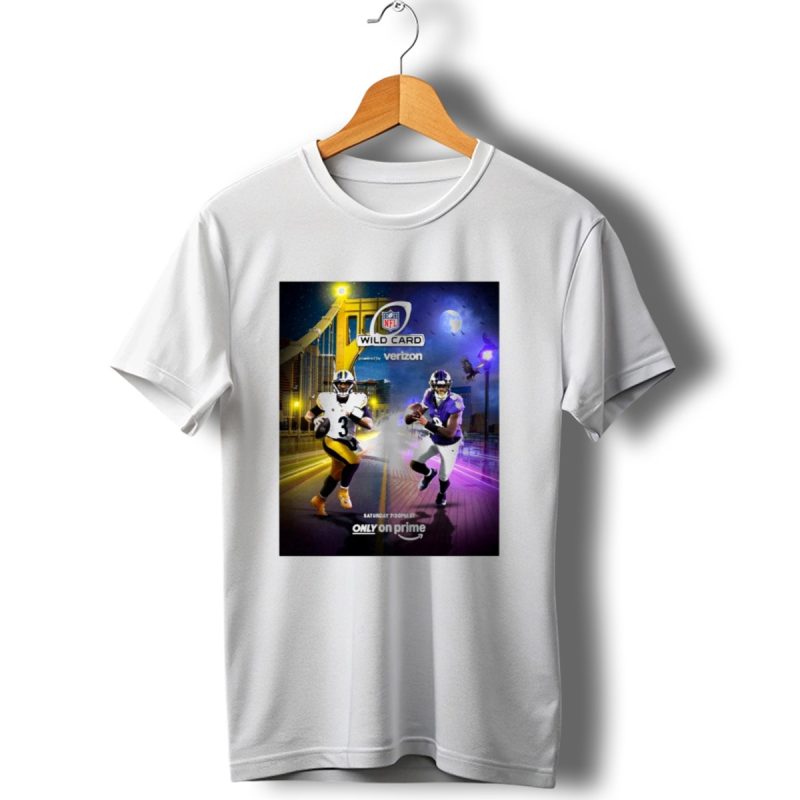 Nfl Wild Card Pittsburgh Steelers Vs Baltimore Ravens Saturday 7 1 T Shirt 1