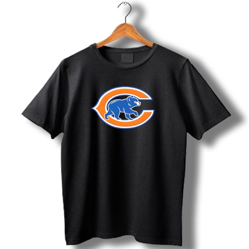 Nfl-X-Mlb-Chicago-Bears-X-Chicago-Cubs-Logo-Mashup-T-Shirt-1_T-Shirt-1 Nfl X Mlb Chicago Bears X Chicago Cubs Logo Mashup T Shirt 1 T Shirt 1
