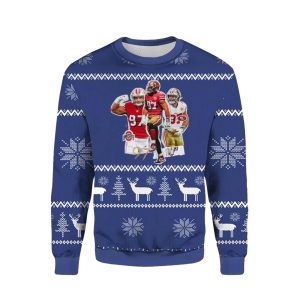Nick Bosa 49ers Logo Lovely Ugly Sweater