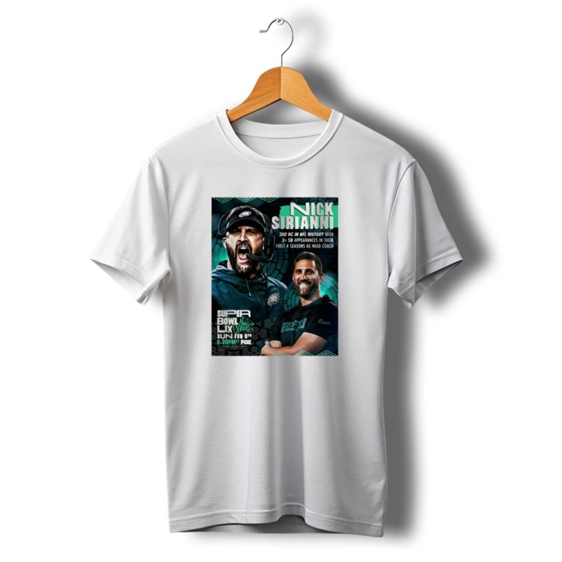 Nick Sirianni Philadelphia Eagles 3Rd Hc In History T Shirt T Shirt 1 1