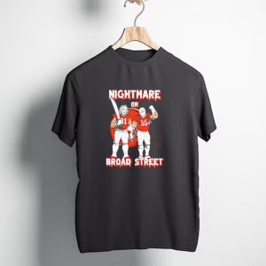 Nightmare on Broad Street Cleveland Browns Halloween Football Players T-Shirt