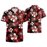 Nighttime Floral San Francisco 49ers Hawaiian Shirt