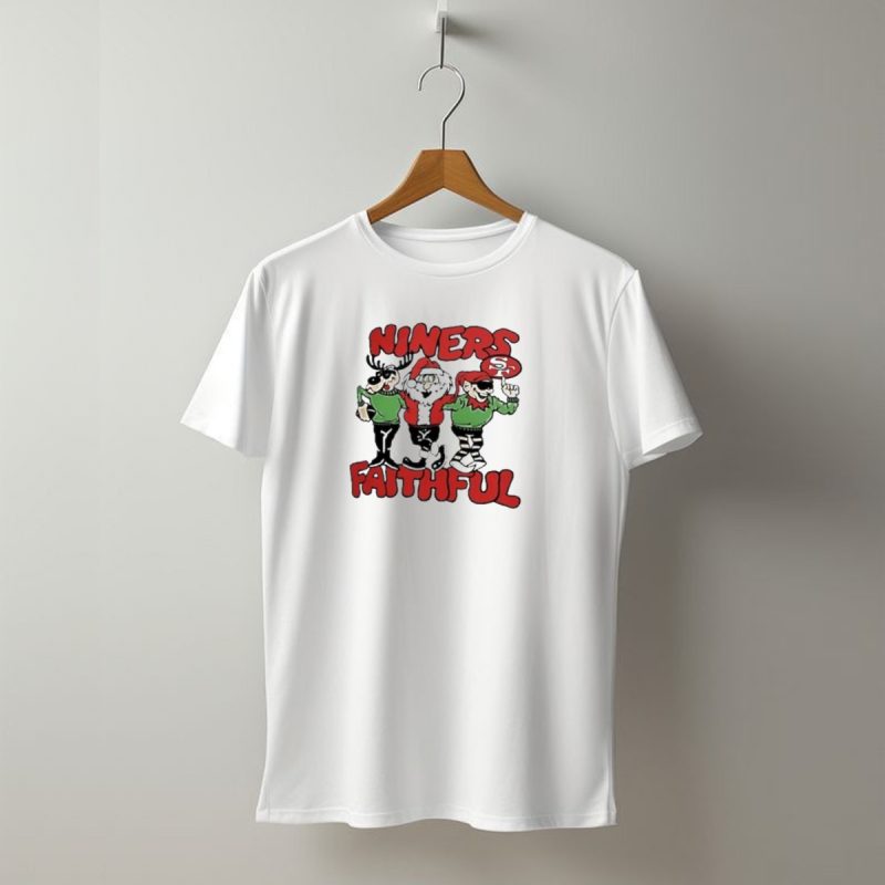 Niners Faithful San Francisco 49Ers Homage Holiday Tri Blend T Shirt T Shirt 1